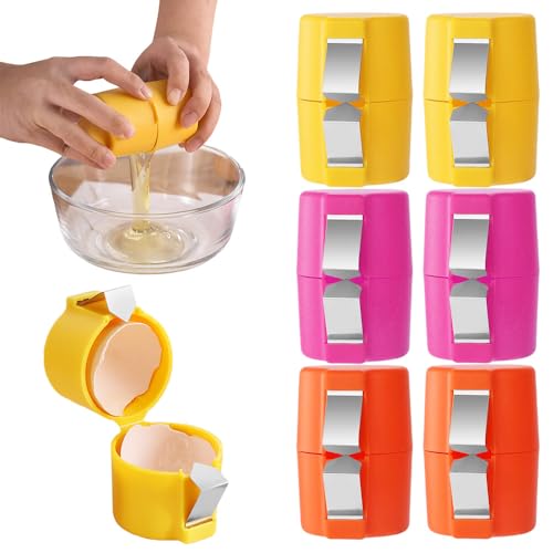 Stainless Steel Egg Shell Opener (Yellow Red Pink 2)