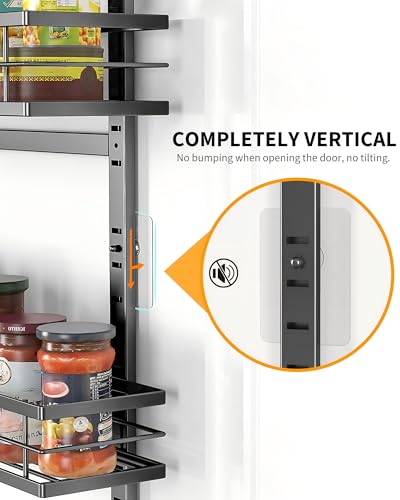 9 Tier Over The Door Pantry Organizer (9-Tier Standard / Black)