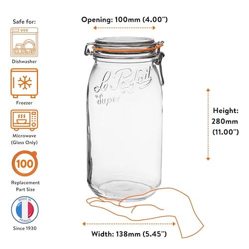 Super Jar 3L 96oz (96oz (Set/3 CP))