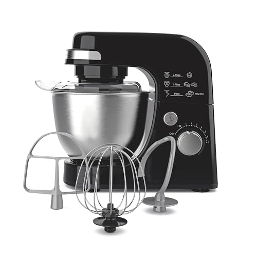 4 Quart Electric Stand Mixer With 7 Speeds (Black / 7 Speeds with Whisk & Splash Guard)