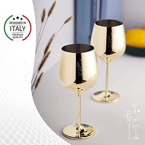 Stainless Steel Wine Glass (2 Count)