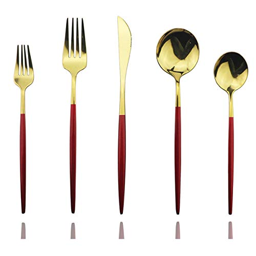Red Gold Silverware Set (Service for 4 / Red Gold)