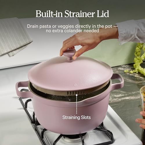 Perfect Pot 5.5 Qt Nonstick Ceramic Pot & Dutch Oven with Lid (5.5 Quarts / Steam)