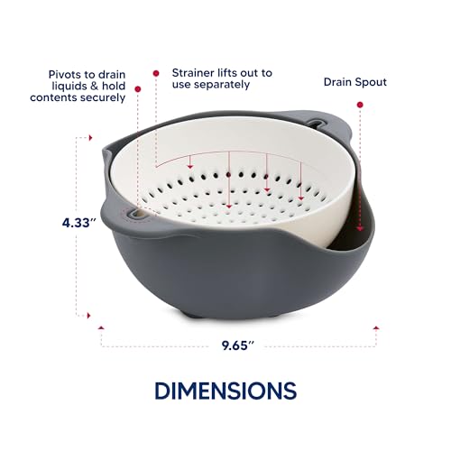 Rinse and Drain Colander Bowl