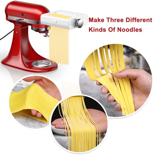 3 in 1 Pasta Maker Attachment for All KitchenAid Mixers