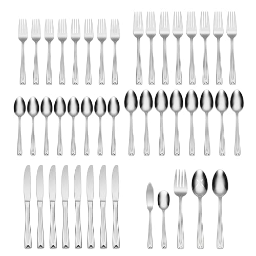 Lincoln Satin 45 (45-Piece (Service for 8) / 45-Piece Flatware Set, Satin)