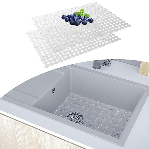 Sink Protectors Mat for Kitchen Sink (Clear)
