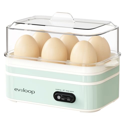 Rapid Egg Cooker Electric 6 Eggs Capacity (light green)