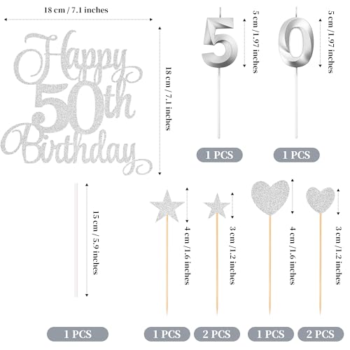 50th Birthday Cake Decorations