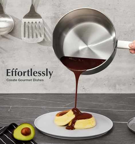 Stainless Steel Saucepan Set (Silver / 1+2+3 Quart)