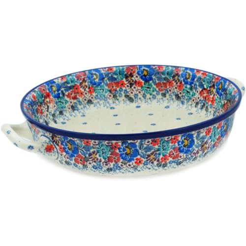 Round Baker with Handles 10 (Autumn Bunch)