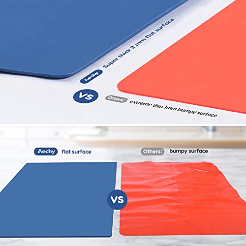 Extra Large Silicone Mat 35.3"x23.5"x0.08" (Blue / 36"L x 24"W)