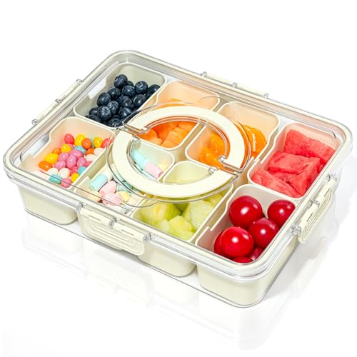 Divided Serving Tray with Lid and Handle (Serving Tray)