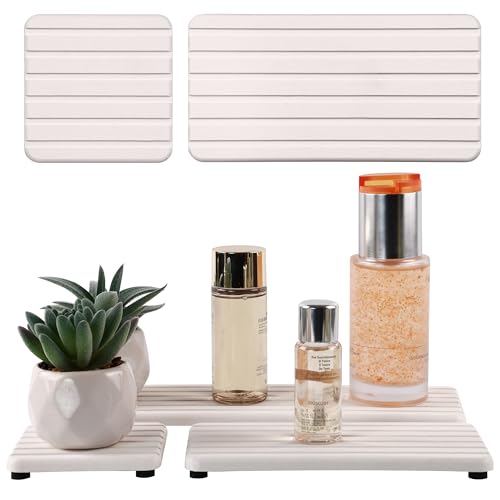 Set of 4 Water Absorbing Stone Tray (4 Count)