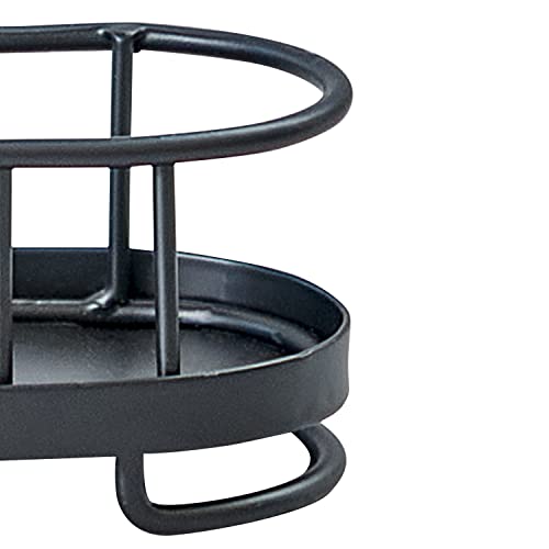 Yumi Small Three Tier Spice Rack Black for Countertop Cabinets Cupboards Kitchens (Black / Small 3-Tier / Yumi)