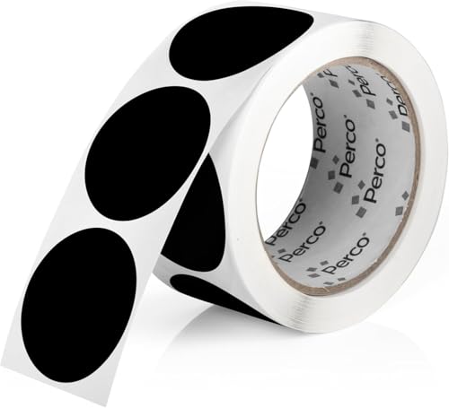 Black Round Circle Dot Sticker 2 (Black / 2 Inch)