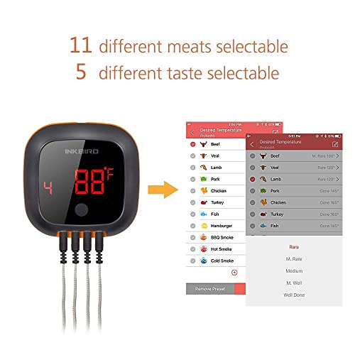 Bluetooth Digital Wireless Food Meat Thermometer IBT