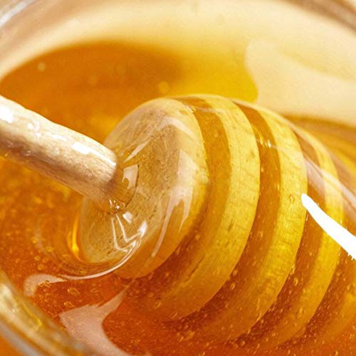 50 Pack Wooden Honey Dippers (8cm)