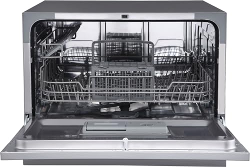 DWP63 21-5/8 Inch Wide 6 Place Setting Countertop Dishwasher - Black (Black)
