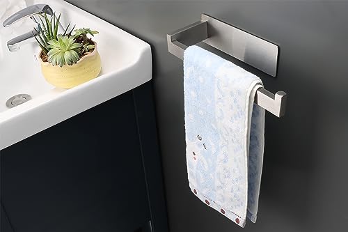 Hand Towel Holder (2 Pack 9 In / Brushed Nickel)