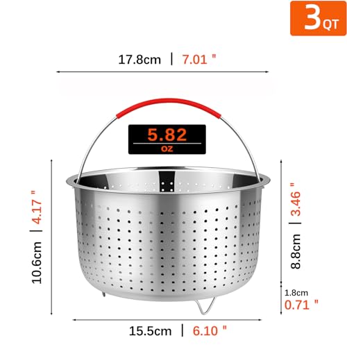 Steamer Basket for Instant Pot Accessories 3 qt (3 Qt - Steamer Basket)