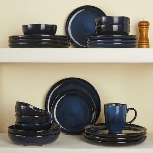 Plates and Bowls Sets (Starry Blue / Set (16pcs))