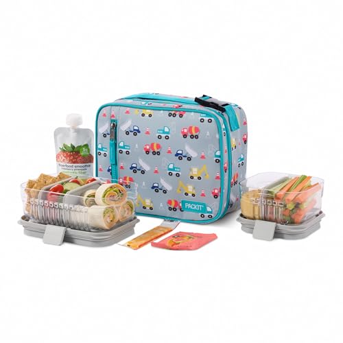 Freezable Classic Lunch Box (Construction Trucks)
