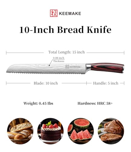 10 Inch Bread Knife for Homemade Bread (10")