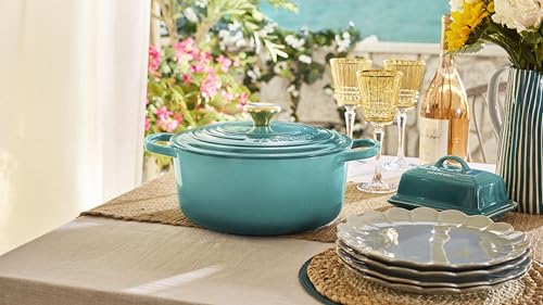 Enameled Cast Iron Round Dutch Oven (Riviera / 5.5 Qt)