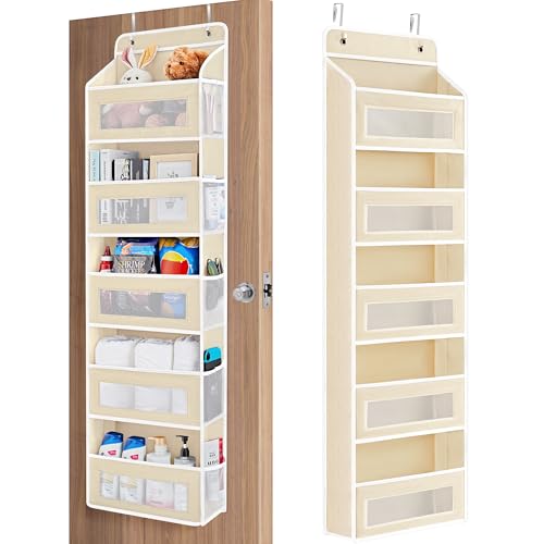Over the Door Organizer for Bedroom (Beige / 1 Pack (Standard))