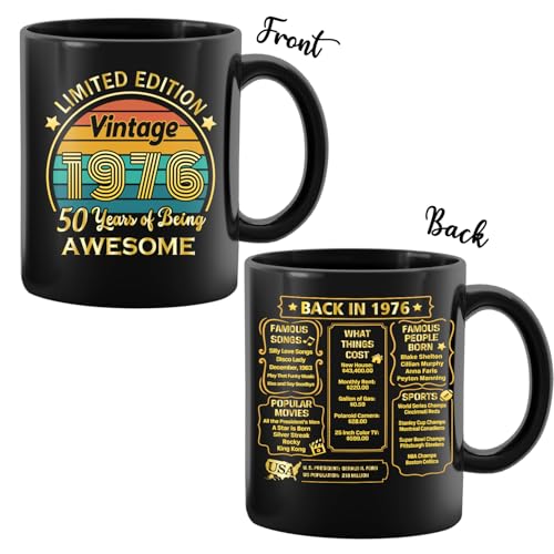 50th Birthday Gifts for Women Men (50-1976)