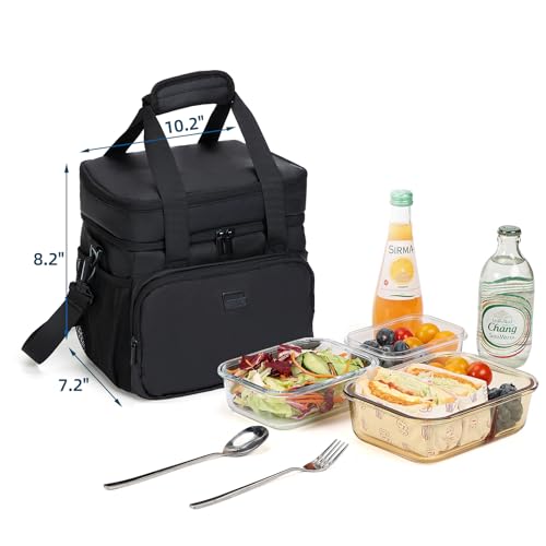 Cooler Lunch Bag (Double Layers-12.5L / Black)