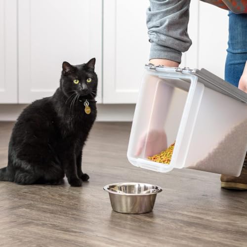 Dog Food Storage Container (10 lbs / Gray)