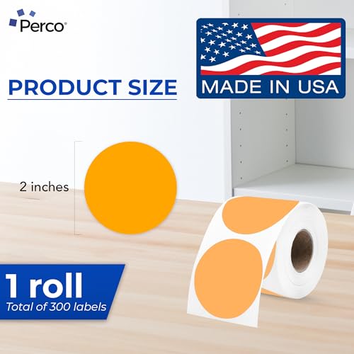 Orange Thermal Labels (Orange / 300 Stickers)