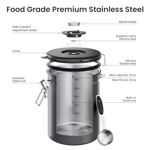 Coffee Canister (Gray / 22 oz)