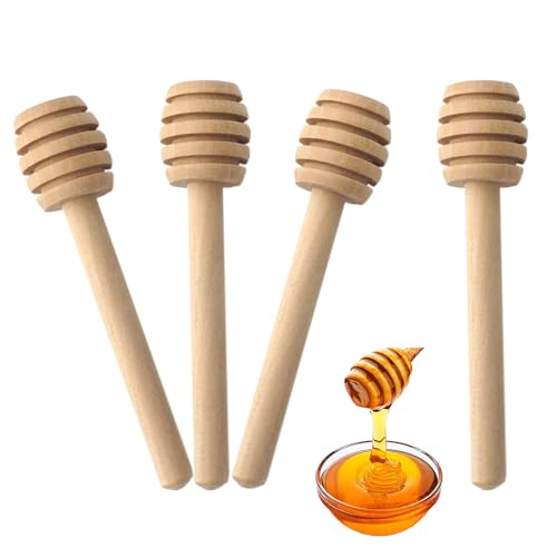 70 Pcs Wooden Honey Dipper Sticks
