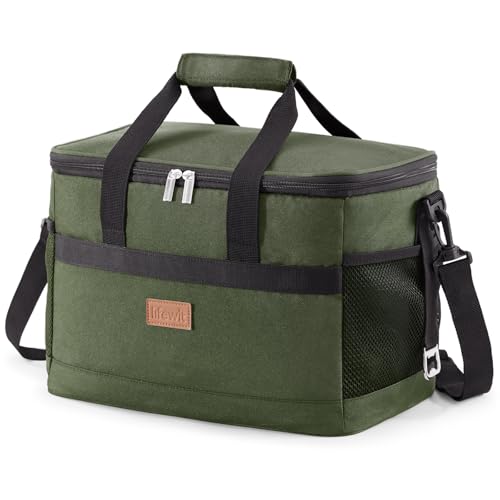 Cooler Bag 30 Cans Collapsible and Insulated Large Lunch Bag Leakproof Soft Cooler Portable for Camping
