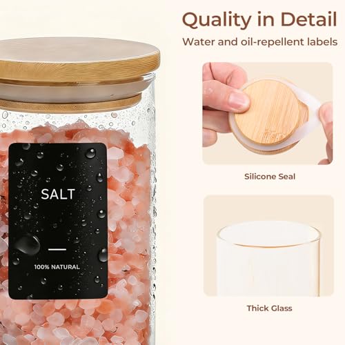 Glass Spice Jars 4oz 16 Pack (0.125 Qt x 16)