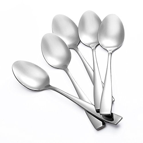 24 Piece Large Stainless Steel Dinner Spoons (8"LX1.69"WX0.2"H)