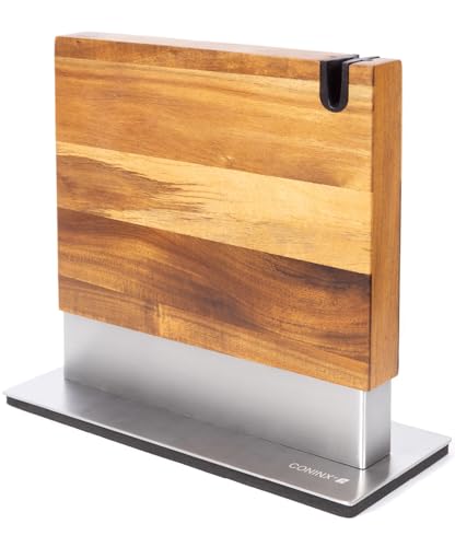 Magnetic Knife Block with Integrated Sharpener