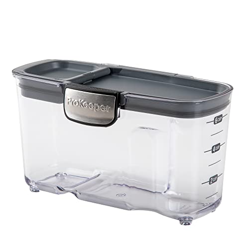 International ProKeeper+ Clear Plastic Airtight Food Baker's Kitchen Storage Organization Container Canister Set with Magnetic Accessories (2- Piece Set)