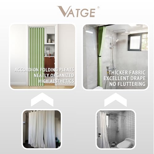 Curtain for Closet Without Door (Green / 52"W x 78"L (Pack of 1))