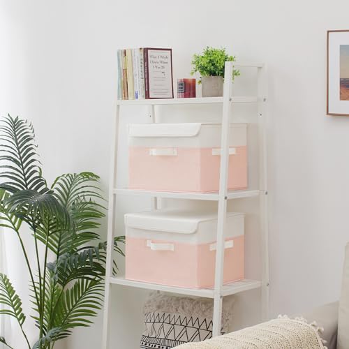 Memory Keepsake Storage Box (White/Pink / Large-2 Pack)