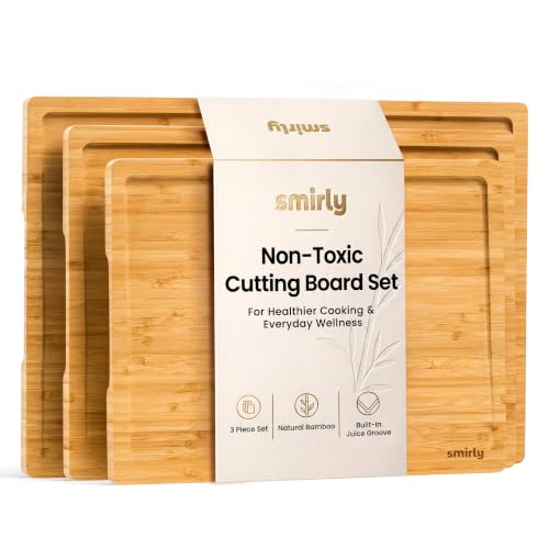 Wood Cutting Board (Natural / 3-Piece)