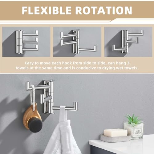 Bathroom Towel Hook Polished Chrome (1 Pack / Polished Chrome)