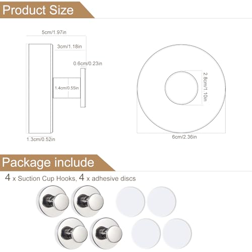 Suction Cup Hooks for Shower
