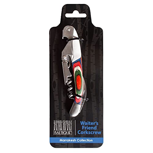 Baltique Marrakesh Collection Waiter's Friend Wine Key for Servers (Bottle Opener)