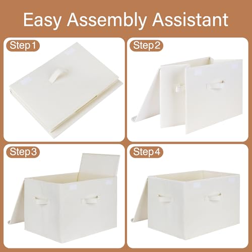 Memory Keepsake Storage Box (Ivory White / Extra Large-2 Pack)