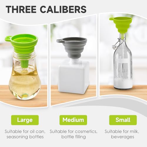 Kitchen Funnel Set (Grey / 1Set 11+14+20g)