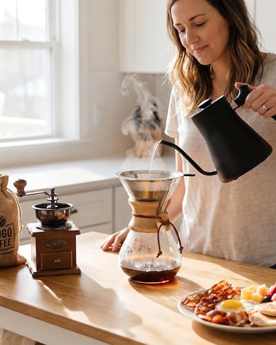 Pour Over Coffee Maker Set (Classic Shape / 34 Ounces)